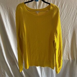 GAP Bright Yellow Crew Neck Sweater
